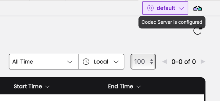 Codec Server endpoint setting